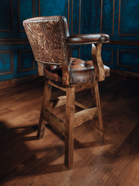 dxdave Adam Chisum Western Bar Stool