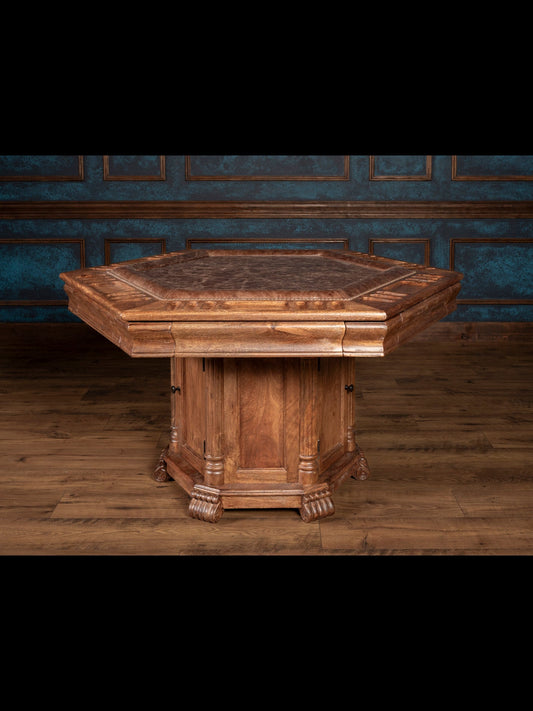 dxdave Ridgeland Premium Leather Poker Table