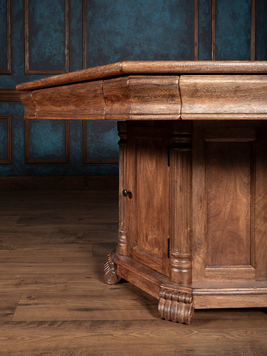 dxdave Ridgeland Premium Leather Poker Table