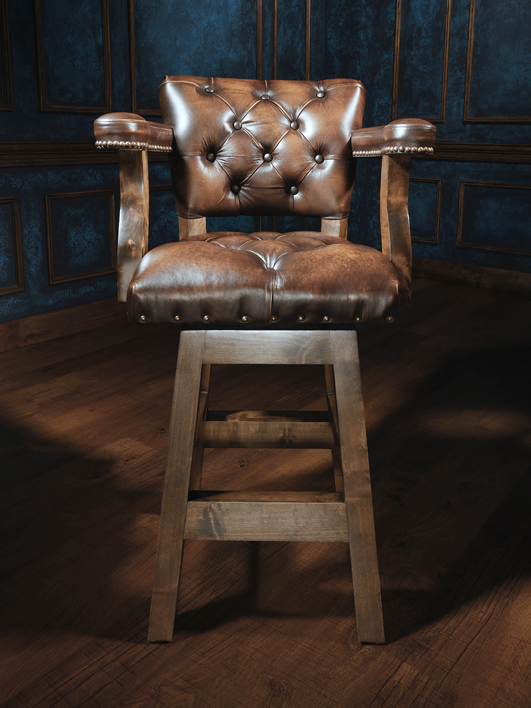 dxdave Adam Chisum Western Bar Stool